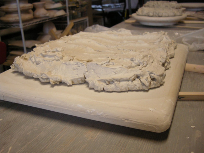 Thawed clay drying